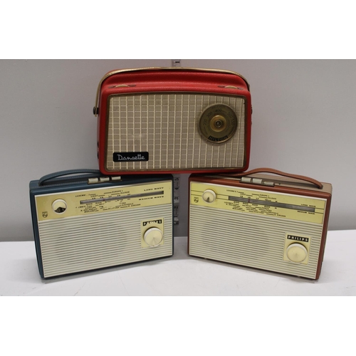 372 - Three vintage radios including Dansette