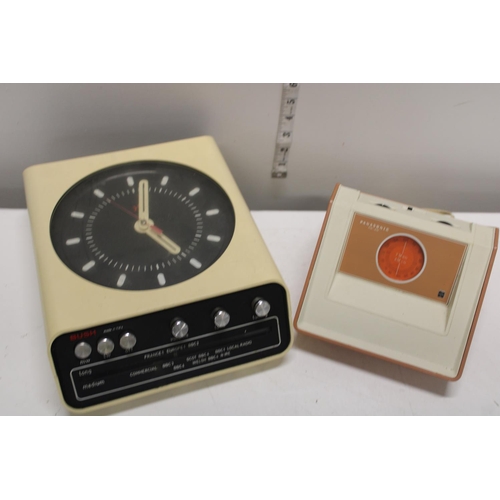 376 - Two vintage clock radios