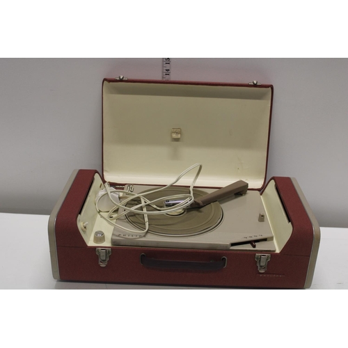 5 - A vintage Philips portable record player