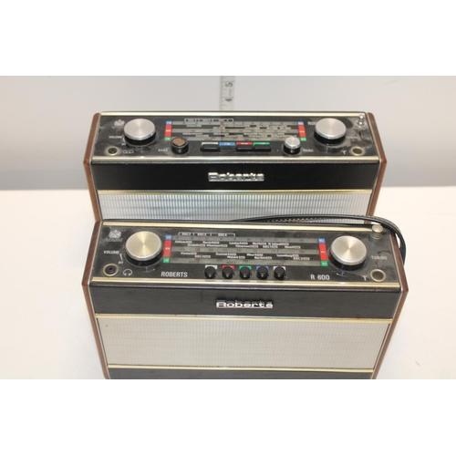 7 - Two vintage Roberts radios