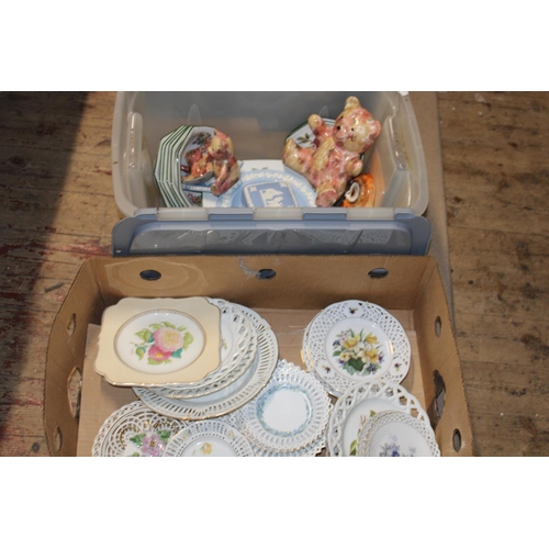 75 - Two boxes of assorted ceramics. postage unavailable