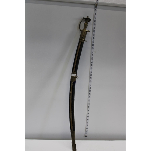 12 - A vintage Indian sword in scabbard 'no postage available'