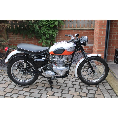 1 - A Superb 1957 Triumph TR 6 650 motorbike. Fully restored in 2014. All original parts. With all assoc... 