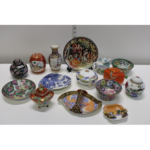 302 - A selection of oriental ceramics