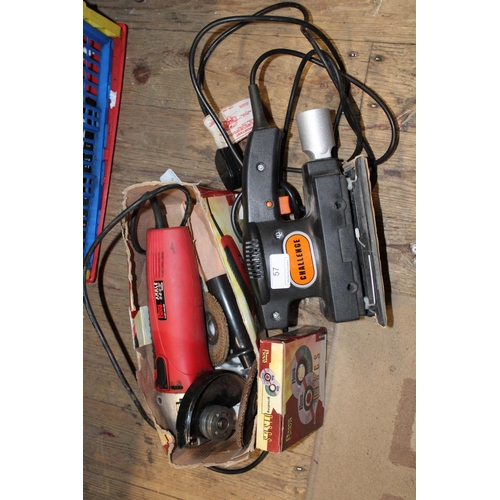 57 - An electric sander and electric grinder