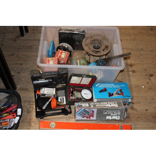 61 - A job lot of assorted tools and auto motive parts. Postage unavailable