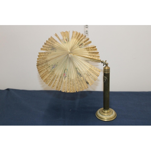 289 - A rare Days patent brass chimney fan