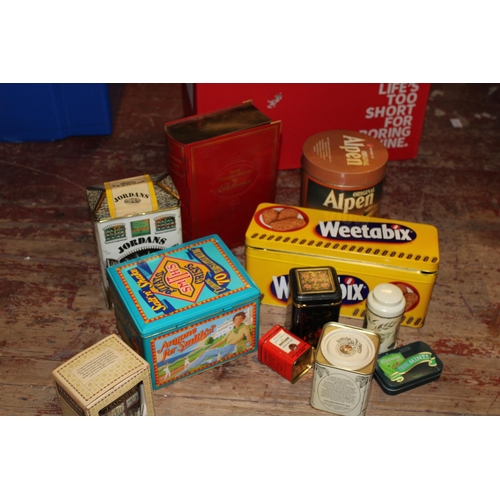 432 - A selection of assorted of vintage tins