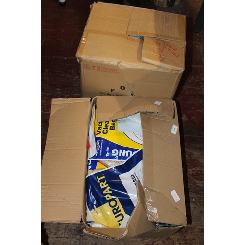 414 - Three boxes of mixed vacuum bags. No postage available