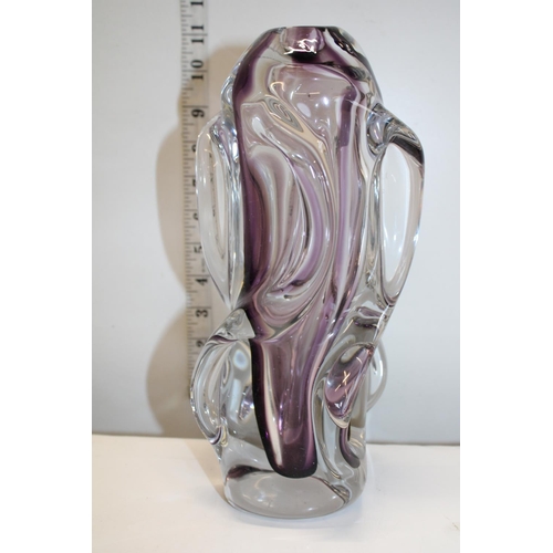 134 - A Chinese studio glass vase