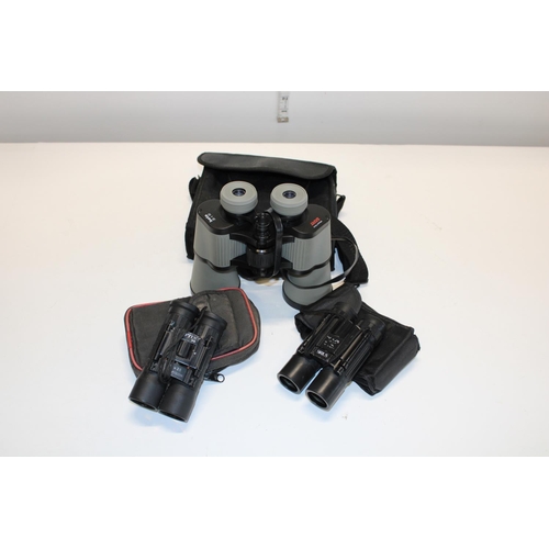 160 - Three pairs of binoculars