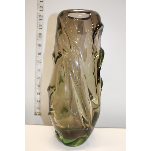 2 - A Skrdlovice Czech studio glass vase.