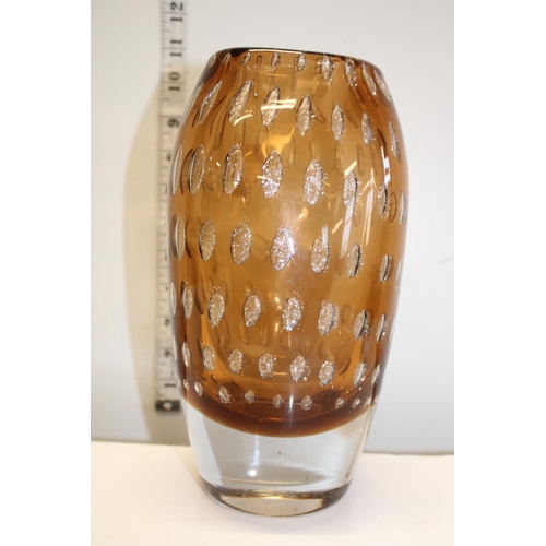 43 - A vintage Harrachov Czech studio glass vase