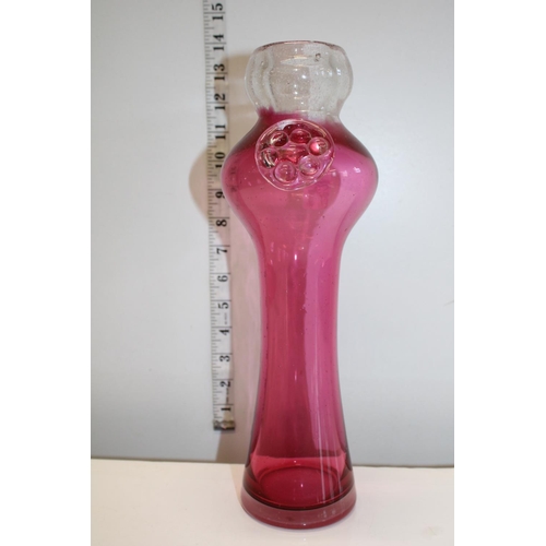 55 - A Prachen Czech studio glass vase