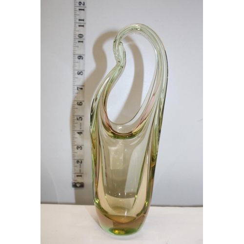 6 - A Skrdlovice Czech studio glass vase.