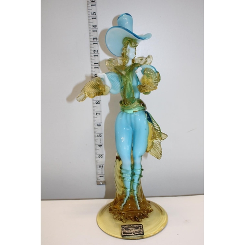 94 - A Murano Italian studio glass Lady figure