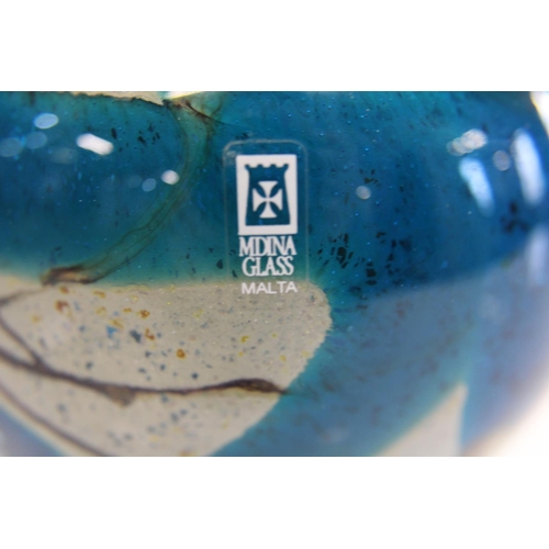 82 - A signed Mdina glass vase