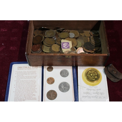 118 - A box of assorted British coinage