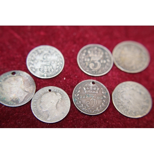 179 - A selection of Victorian & Edwardian three pence pieces