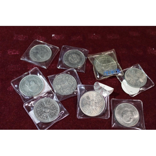 180A - A good selection of assorted commemorative crowns in GF) condition