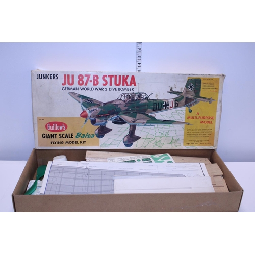 230 - A boxed Guillow's JU 87-B Stuka model kit