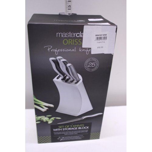 242 - A boxed Masterclass Orissa knife block