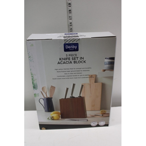 245 - A Denby 5 piece knife block