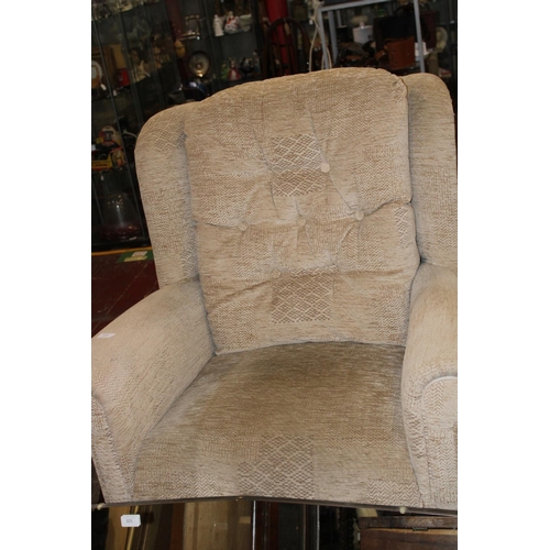 389 - A good quality upholstered arm chair. Collection only