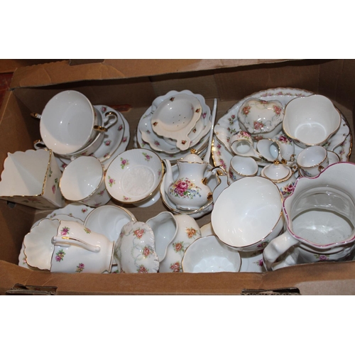 215 - A job lot of assorted ceramic tea services, postage unavailable