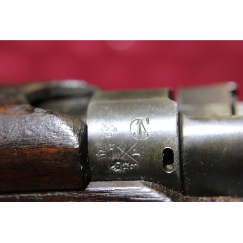 120 - A deactivated bolt action rifle S.M.L.E BSA 
CG No115457, postage unavailable