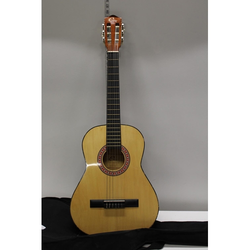 139 - A Eleca acoustic guitar. postage unavailable