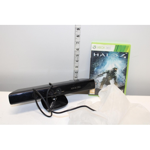 27 - A Xbox 360 Kinect and a Halo 4 game