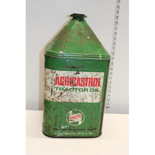 321 - A large Agricastrol tractror oil can