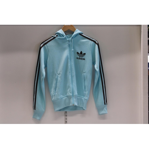 401 - A Adidas zip up top size 10