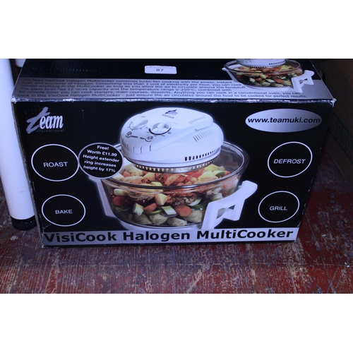 87 - A new boxed Visicook halogen multi cooker