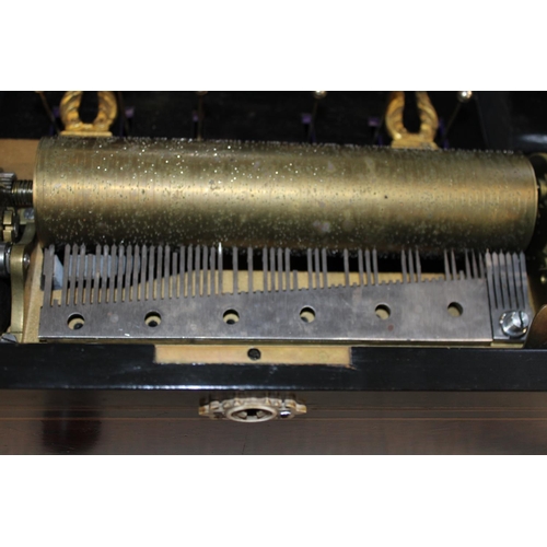 9 - A Eight Airs antique cylinder music box (in need of restoration) shipping unavailable