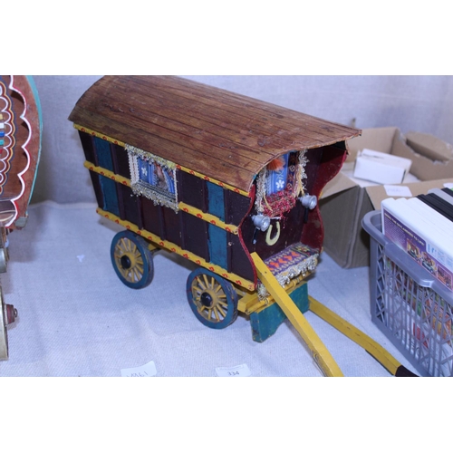 298 - A  scratch built Gypsy caravan. collection only