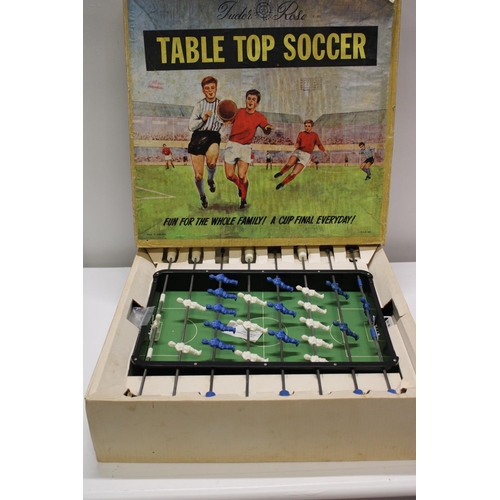 174 - A vintage Tudor rose table top soccer game