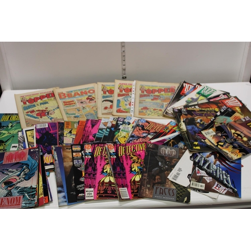 39 - Job lot of DC & 2000AD, Toppers and Beano comics