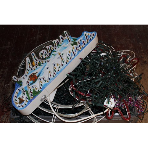 351 - A large box of assorted Christmas light etc collection only