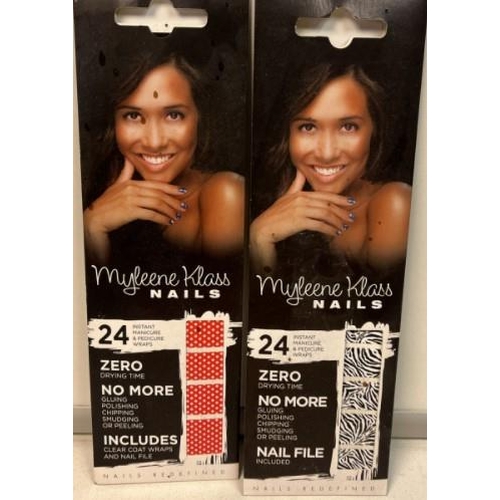 247 - 10 x Myleene Klass Instant Manicure and Pedicure Wraps