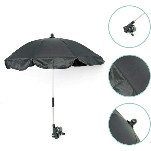 589 - Clair de Lune Universal Waterproof Pushchair Parasol - Black RRP 12.99 ea