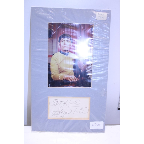 48 - A autographed photo of Star Treks George Takei