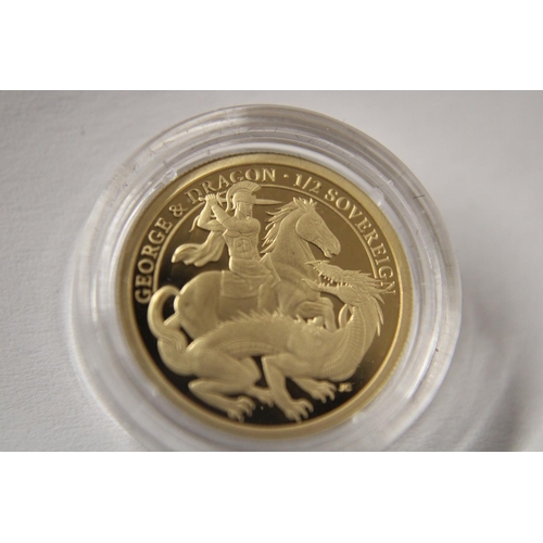 4 - A Hattons of London 2021 George and the Dragon 200th anniversary gold sovereign prestige set. Consis... 