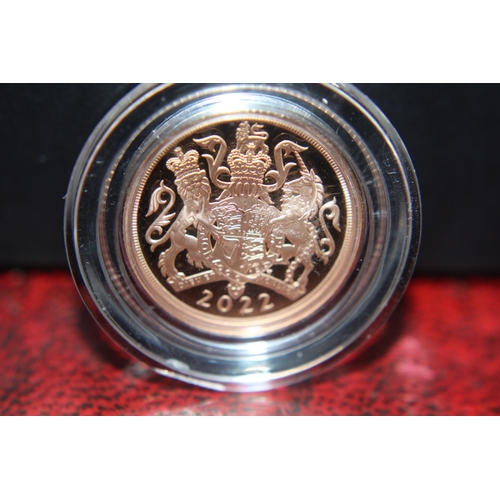 5 - A Royal Mint 2022 gold proof sovereign limited edition (no. 6071/10,500)