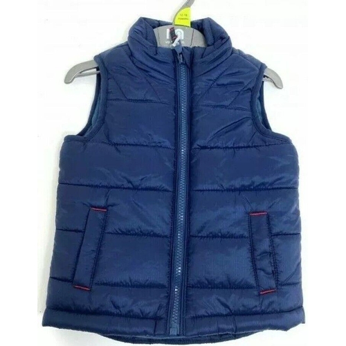 104 - 4 X Mothercare Blue Body Warmers Age 18-24m RRP 32.00 ea