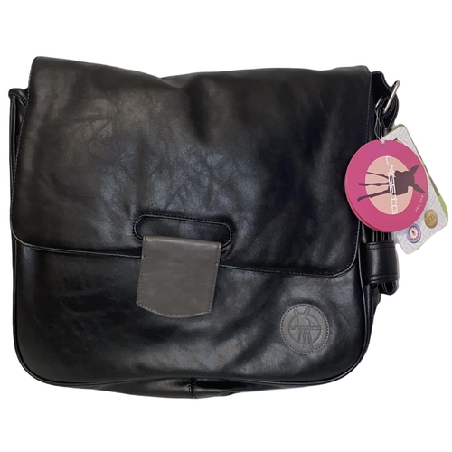 293 - Lassig Faux Leather Tender Messenger Bag