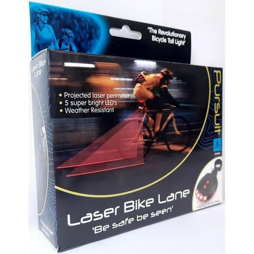 362 - Pursuit Laser Bike Lane Tail Light Weather Resistant LED Bike Light RRP 15.00