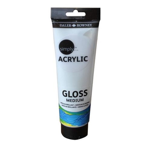 483 - 4 x Daler Rowney Simply Acrylic Gloss Medium 250ML