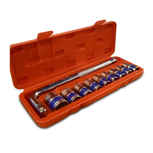 487 - 10 Piece MLG Tools socket set with L type handle